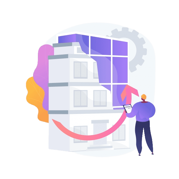 illustration projet de travaux sur facade